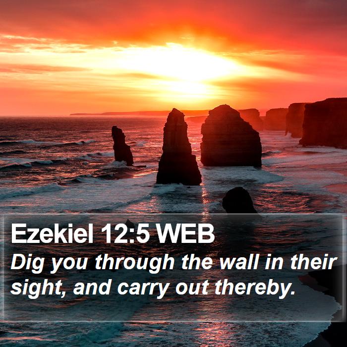 Ezekiel 12:5 WEB Bible Study