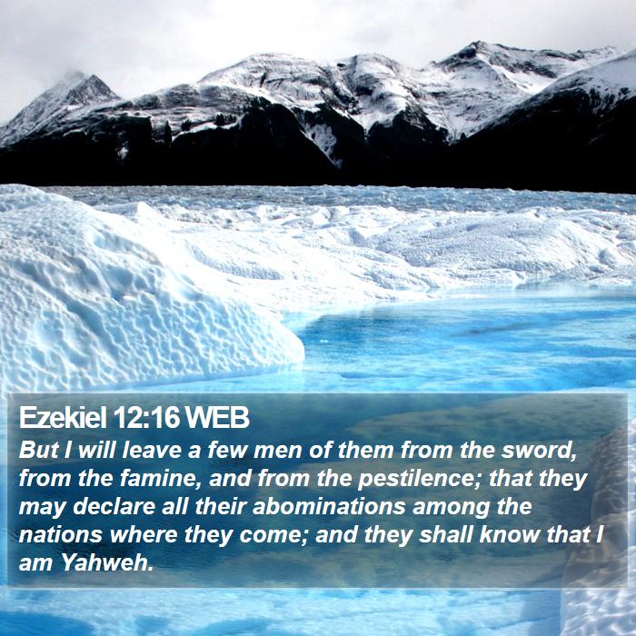 Ezekiel 12:16 WEB Bible Study