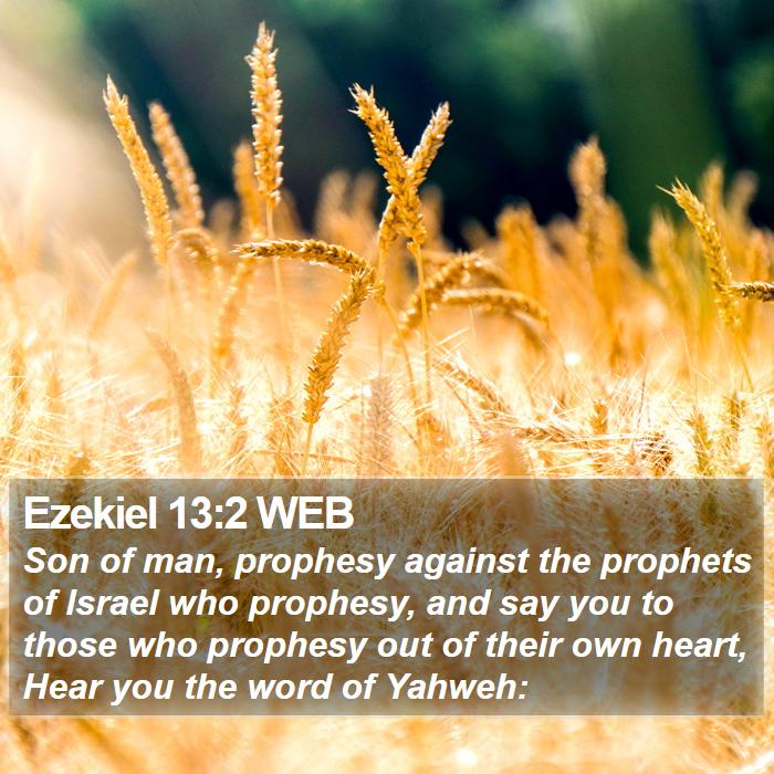 Ezekiel 13:2 WEB Bible Study