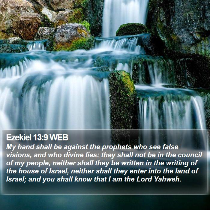 Ezekiel 13:9 WEB Bible Study