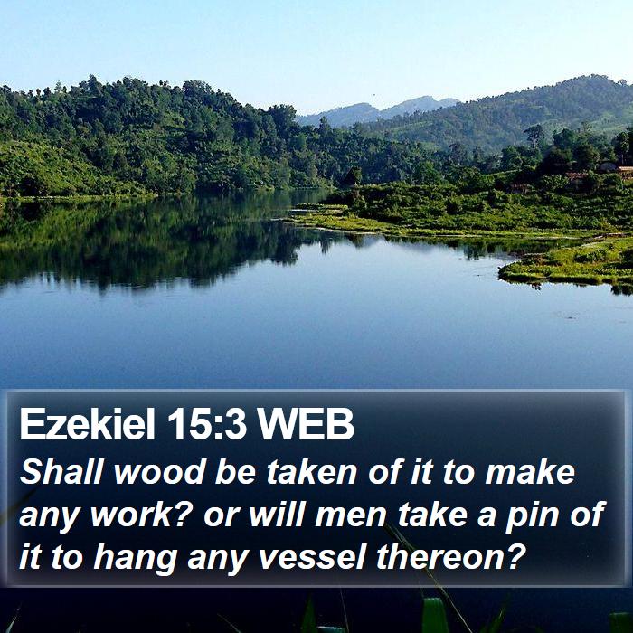 Ezekiel 15:3 WEB Bible Study