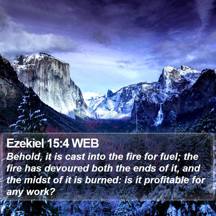 Ezekiel 15:4 WEB Bible Study