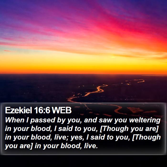 Ezekiel 16:6 WEB Bible Study