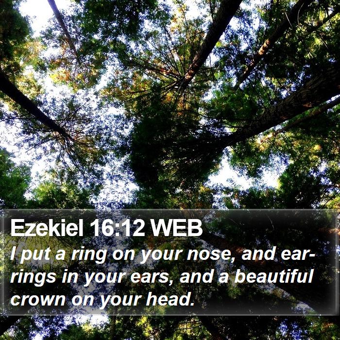 Ezekiel 16:12 WEB Bible Study