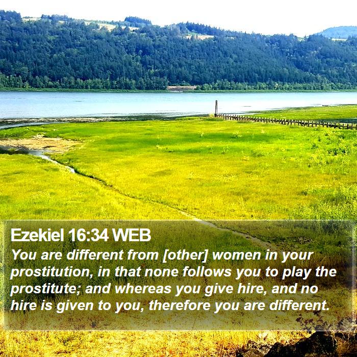 Ezekiel 16:34 WEB Bible Study