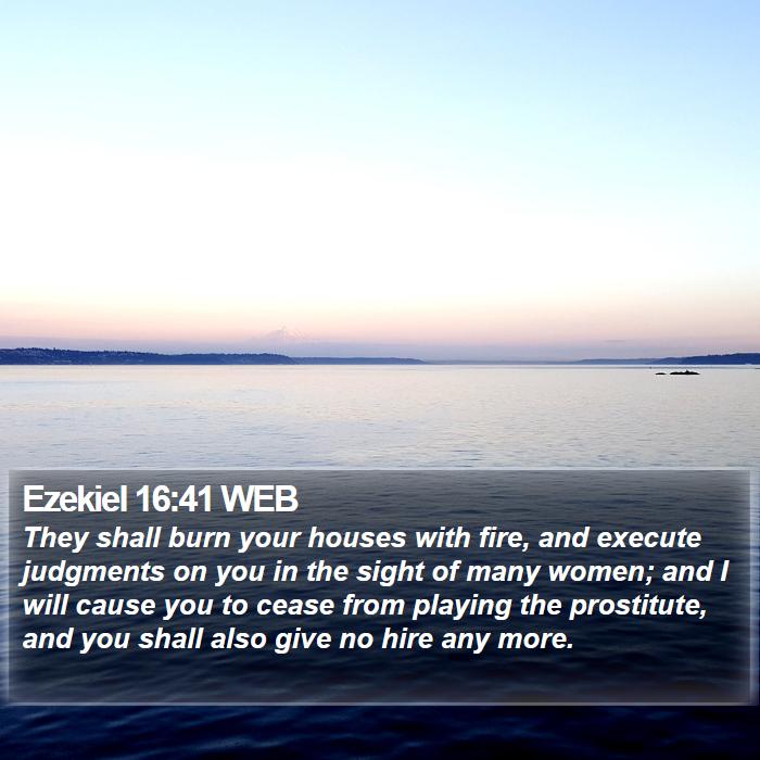 Ezekiel 16:41 WEB Bible Study