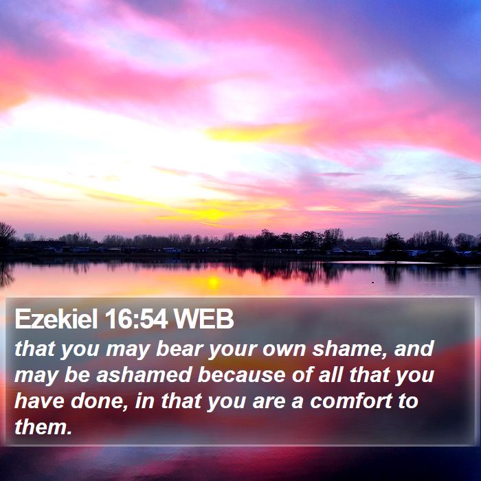 Ezekiel 16:54 WEB Bible Study