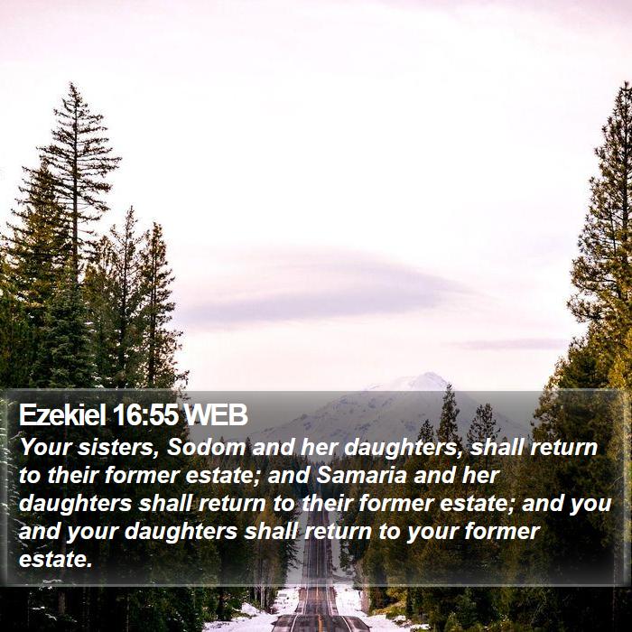 Ezekiel 16:55 WEB Bible Study