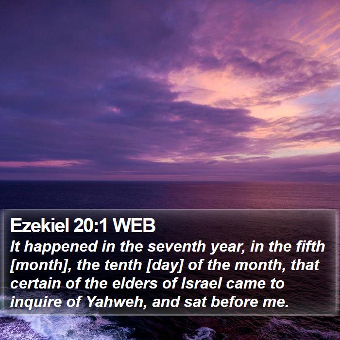 Ezekiel 20:1 WEB Bible Study