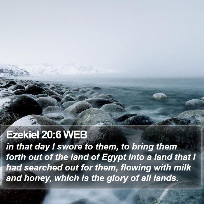 Ezekiel 20:6 WEB Bible Study