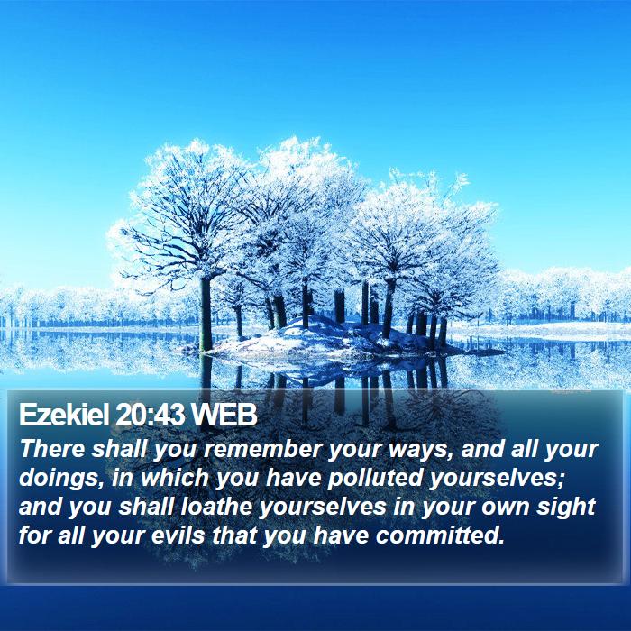 Ezekiel 20:43 WEB Bible Study