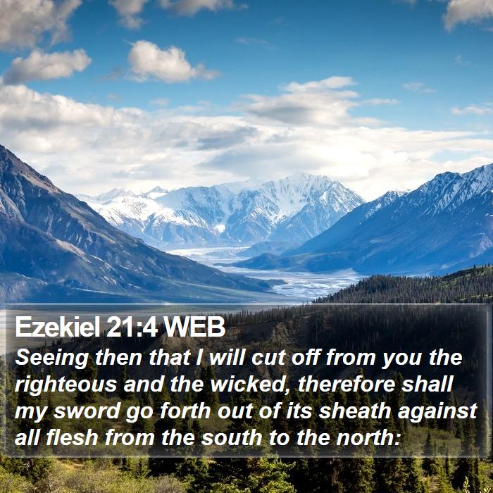 Ezekiel 21:4 WEB Bible Study