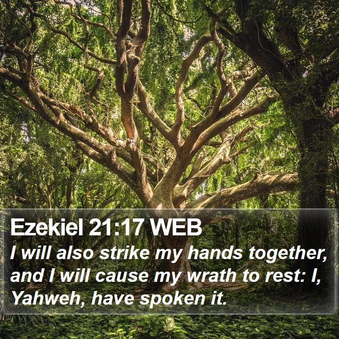 Ezekiel 21:17 WEB Bible Study