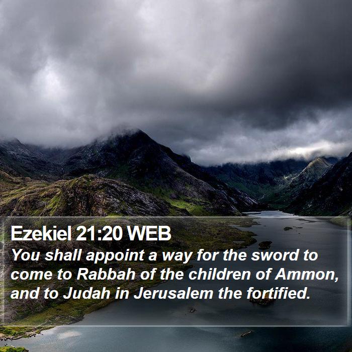 Ezekiel 21:20 WEB Bible Study