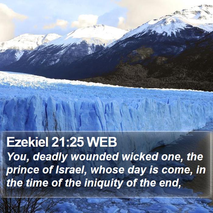 Ezekiel 21:25 WEB Bible Study