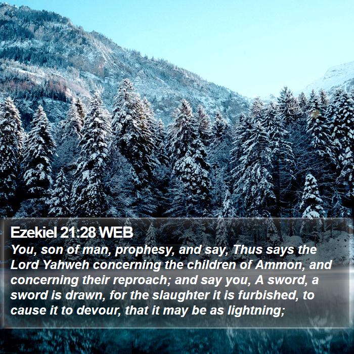 Ezekiel 21:28 WEB Bible Study