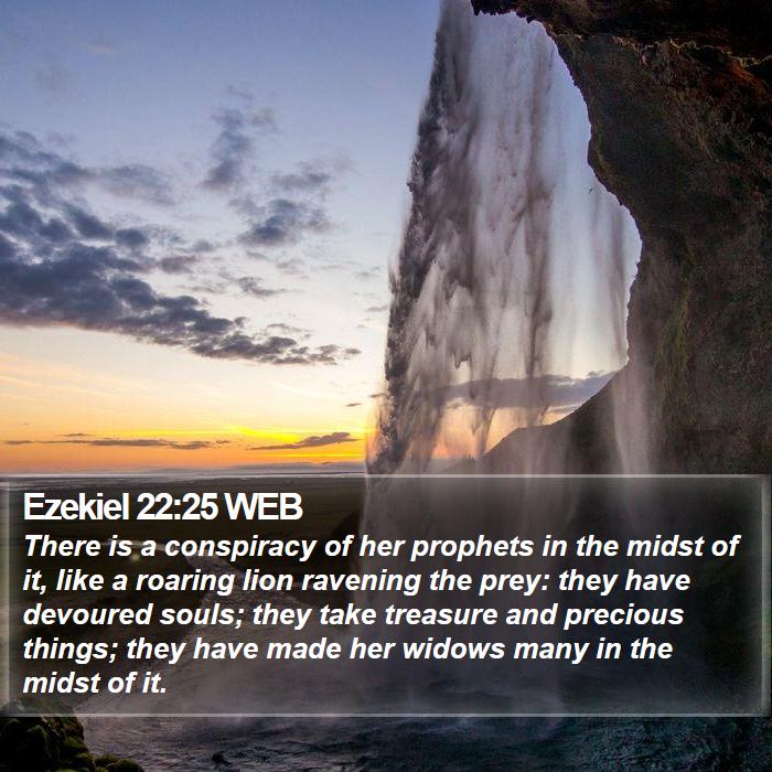 Ezekiel 22:25 WEB Bible Study