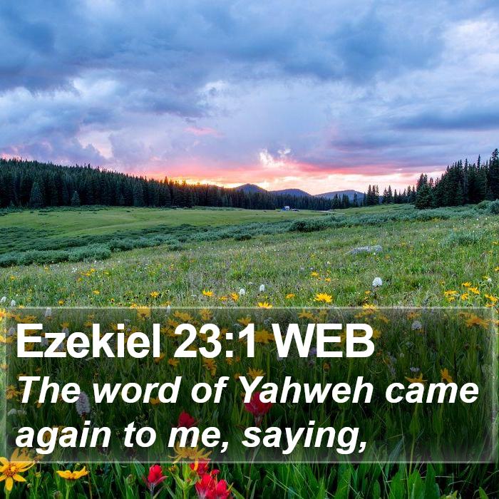 Ezekiel 23:1 WEB Bible Study