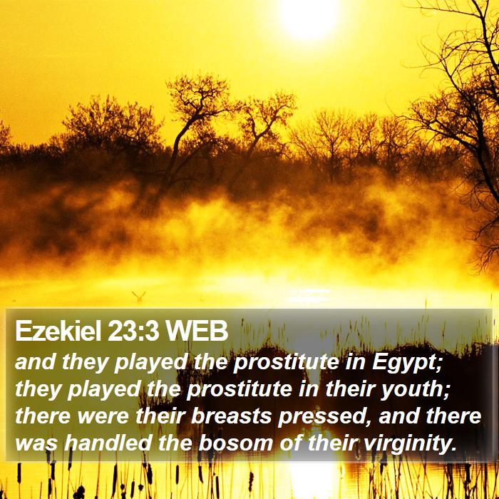 Ezekiel 23:3 WEB Bible Study