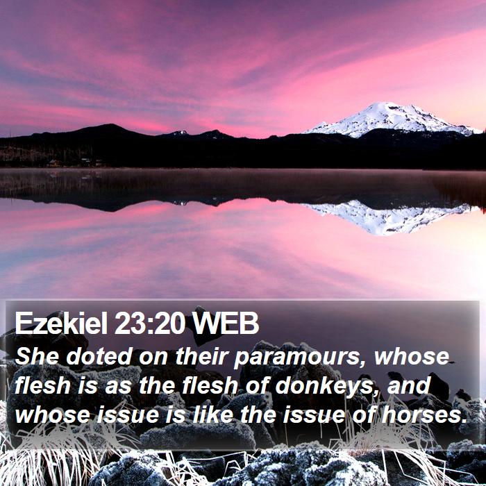 Ezekiel 23:20 WEB Bible Study