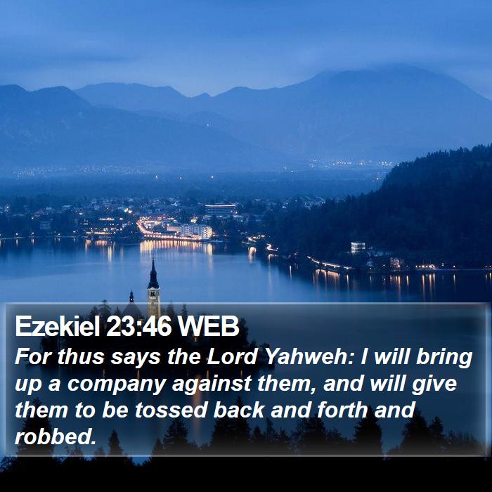 Ezekiel 23:46 WEB Bible Study