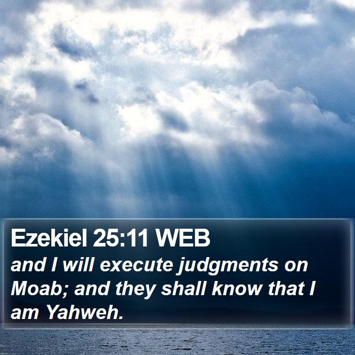 Ezekiel 25:11 WEB Bible Study