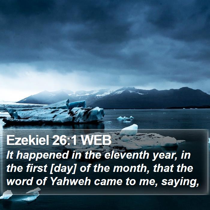 Ezekiel 26:1 WEB Bible Study