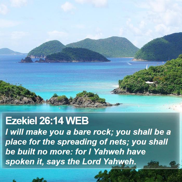 Ezekiel 26:14 WEB Bible Study