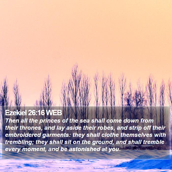 Ezekiel 26:16 WEB Bible Study