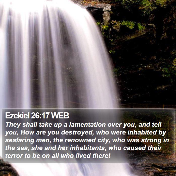 Ezekiel 26:17 WEB Bible Study