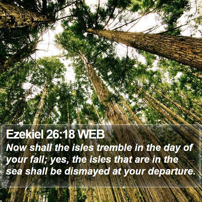 Ezekiel 26:18 WEB Bible Study