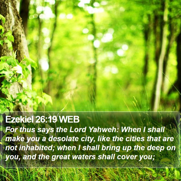 Ezekiel 26:19 WEB Bible Study