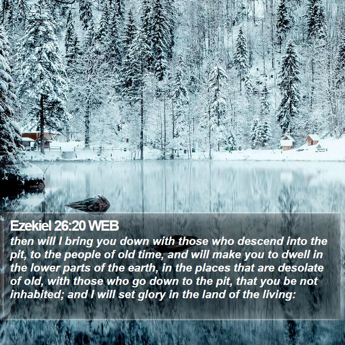 Ezekiel 26:20 WEB Bible Study