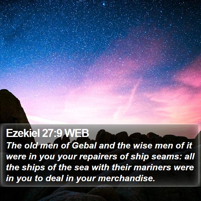 Ezekiel 27:9 WEB Bible Study