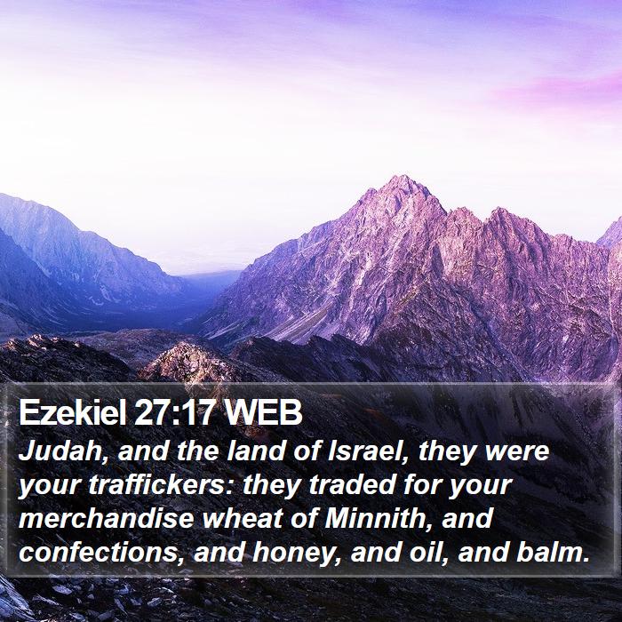 Ezekiel 27:17 WEB Bible Study