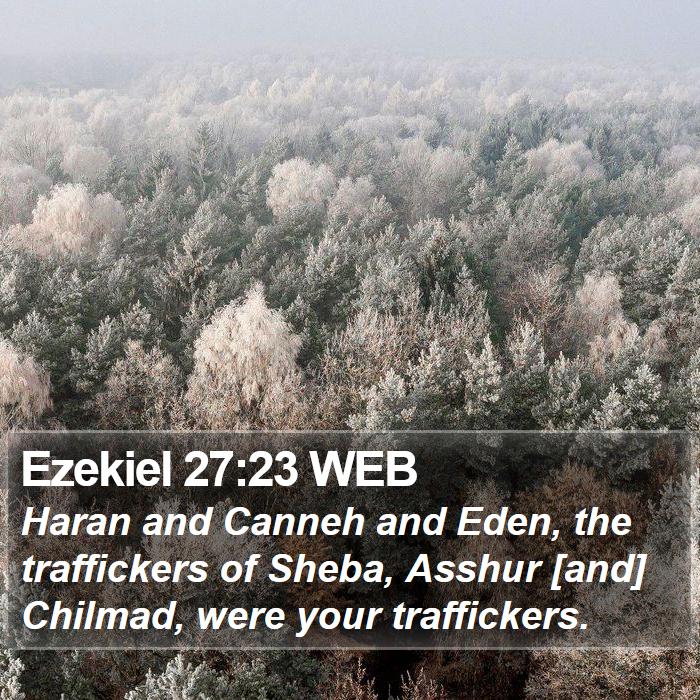 Ezekiel 27:23 WEB Bible Study