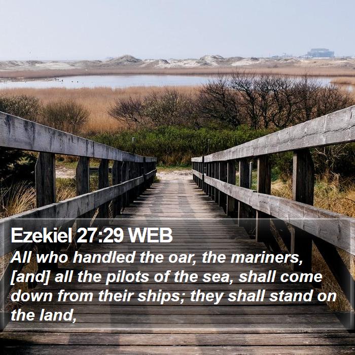 Ezekiel 27:29 WEB Bible Study