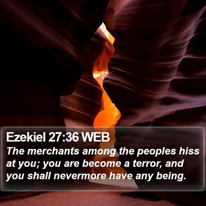 Ezekiel 27:36 WEB Bible Study