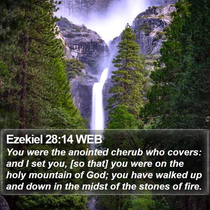 Ezekiel 28:14 WEB Bible Study