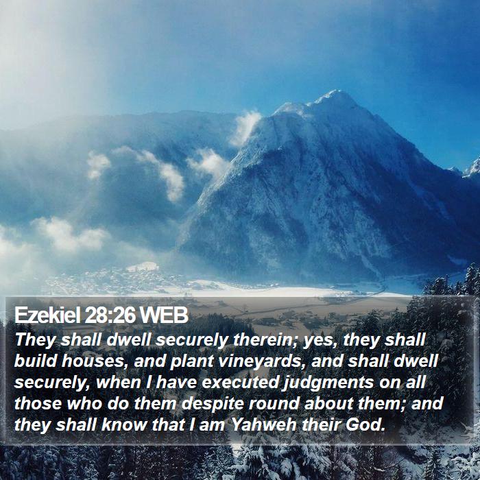 Ezekiel 28:26 WEB Bible Study