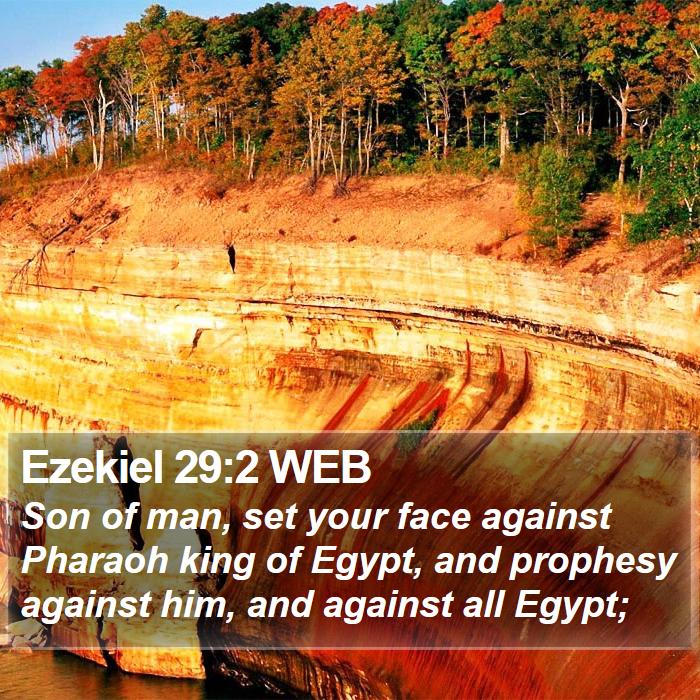 Ezekiel 29:2 WEB Bible Study