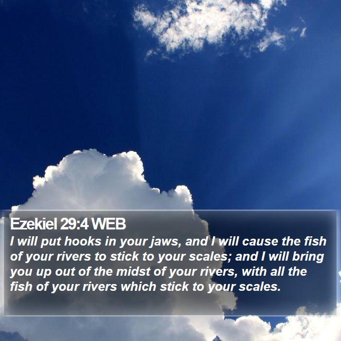 Ezekiel 29:4 WEB Bible Study