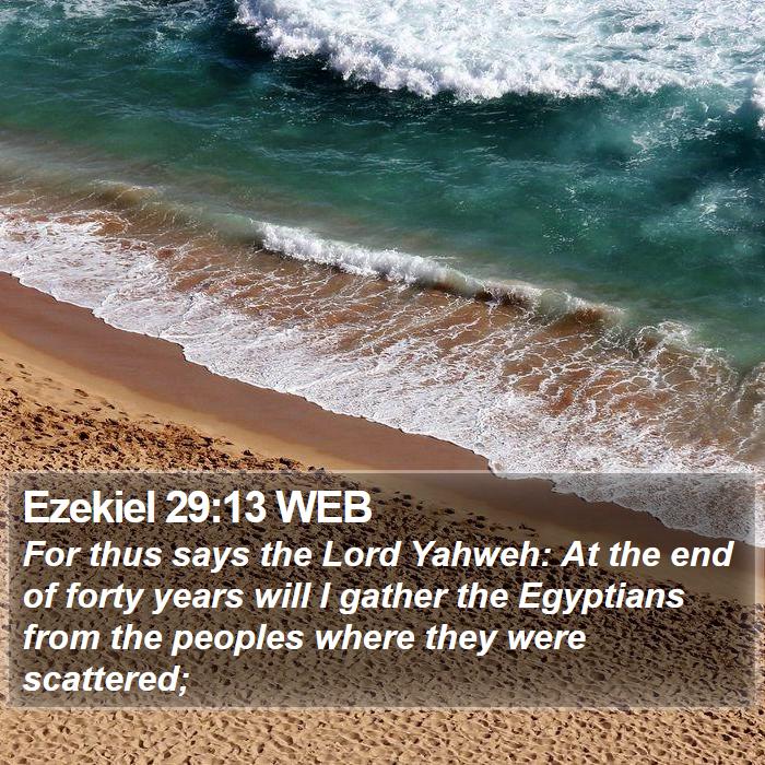 Ezekiel 29:13 WEB Bible Study