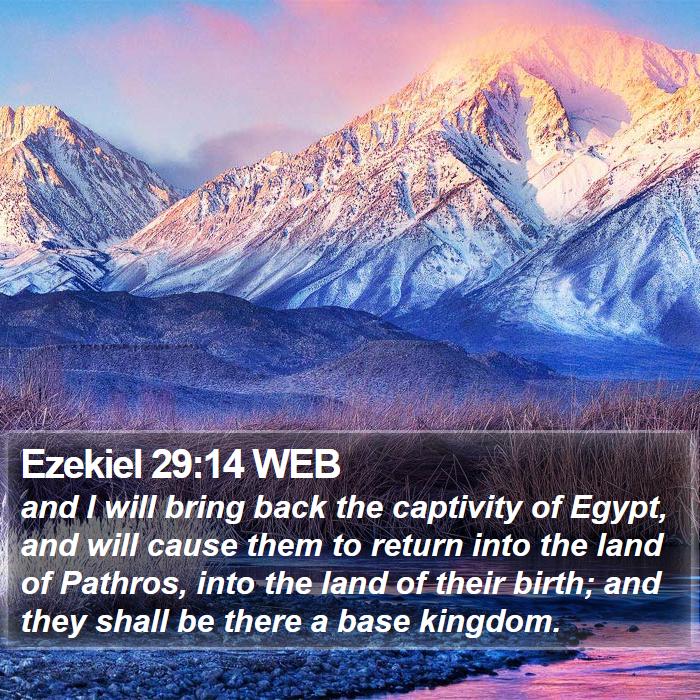 Ezekiel 29:14 WEB Bible Study