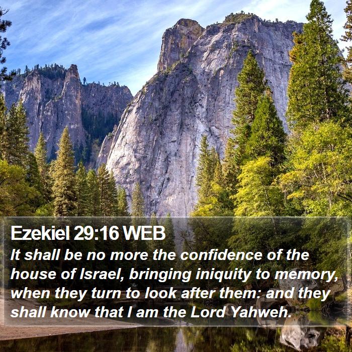 Ezekiel 29:16 WEB Bible Study