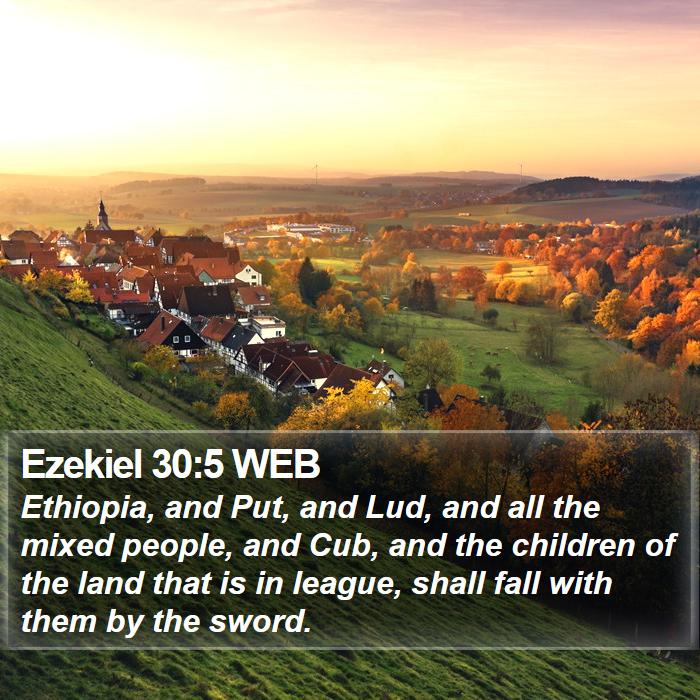 Ezekiel 30:5 WEB Bible Study