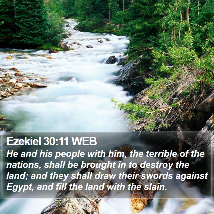 Ezekiel 30:11 WEB Bible Study