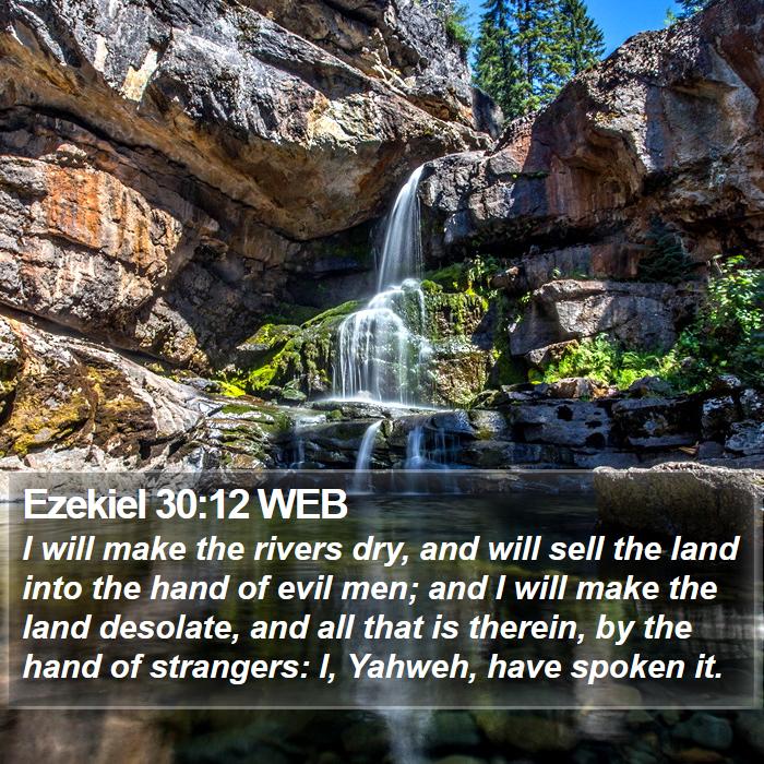 Ezekiel 30:12 WEB Bible Study