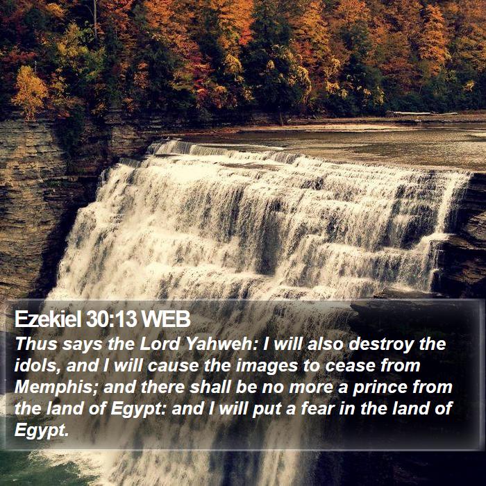 Ezekiel 30:13 WEB Bible Study