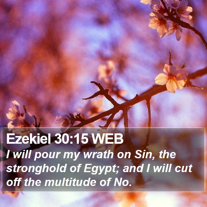 Ezekiel 30:15 WEB Bible Study